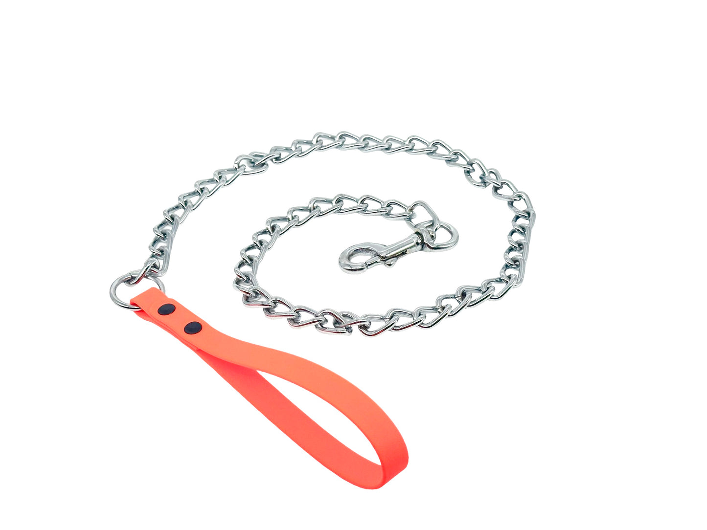Biothane & Metal Dog Lead | Metal Dog Leash | 110cm/44In | Strong Dog Leash