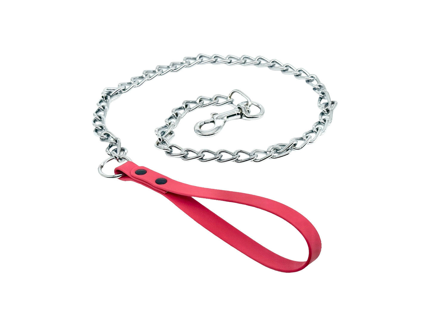 Biothane & Metal Dog Lead | Metal Dog Leash | 110cm/44In | Strong Dog Leash