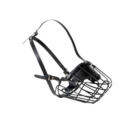 Strong Metal Wire Basket Dog Muzzle for Rottweiler and Similar Breeds