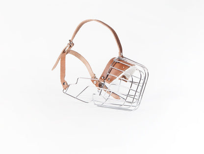 Brown Leather Metal Muzzle