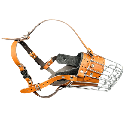 Strong Metal Wire Basket Dog Muzzle for German Shepherd Labrador and Other