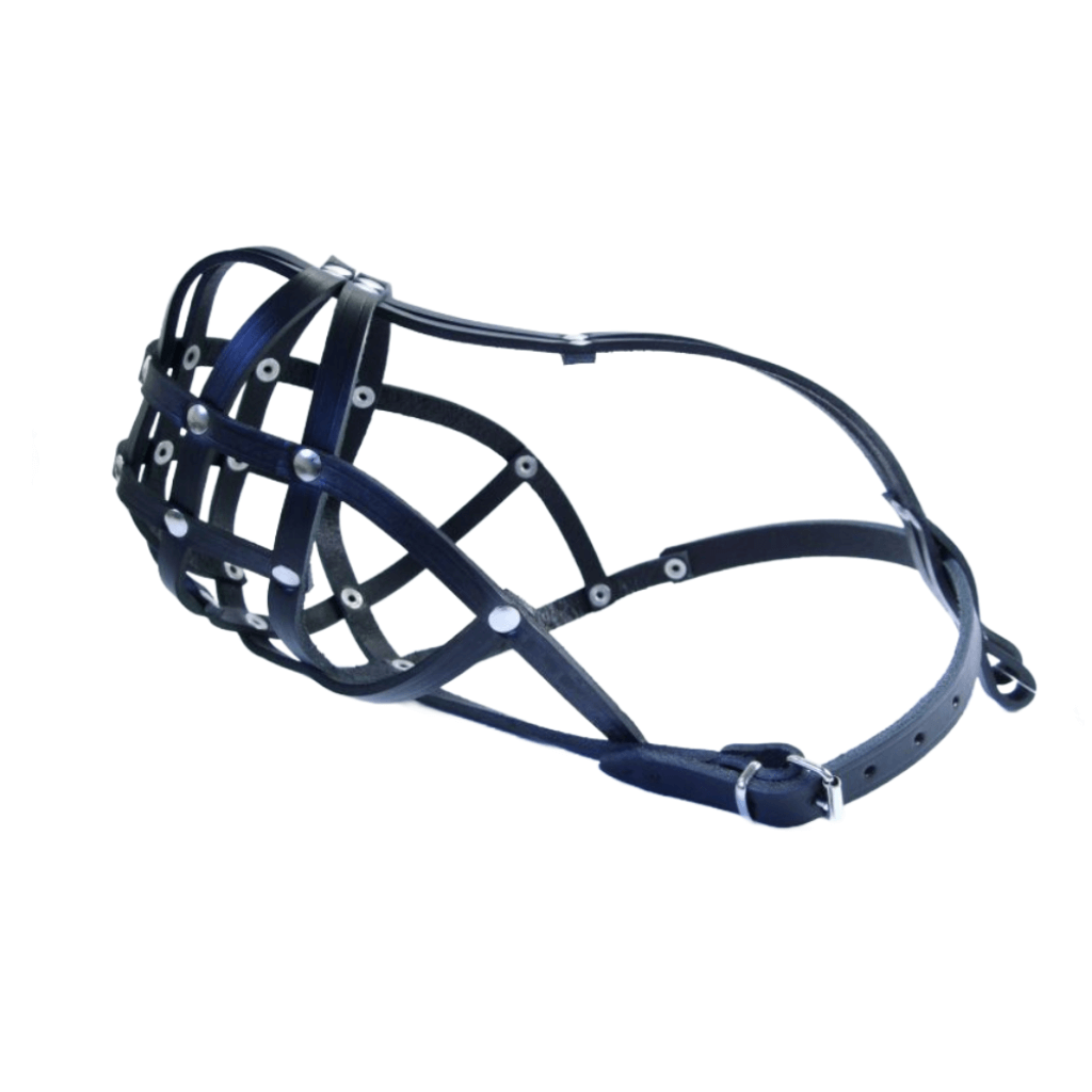 Lightweight Leather Dog Muzzle for Boxer and Similar Short Snouted Dogs | Real Leather Dog Muzzle