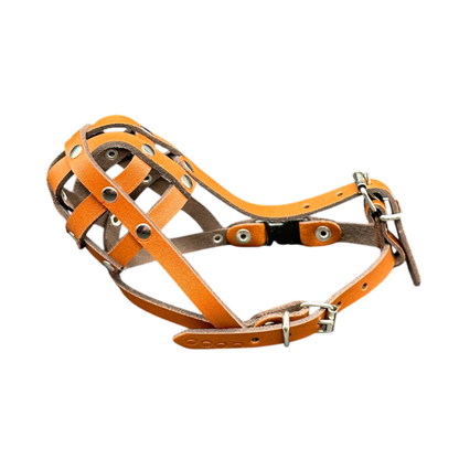 Lightweight Leather Dog Muzzle for Chihuahua Yorkshire Terrier Mini Pitcher & Other