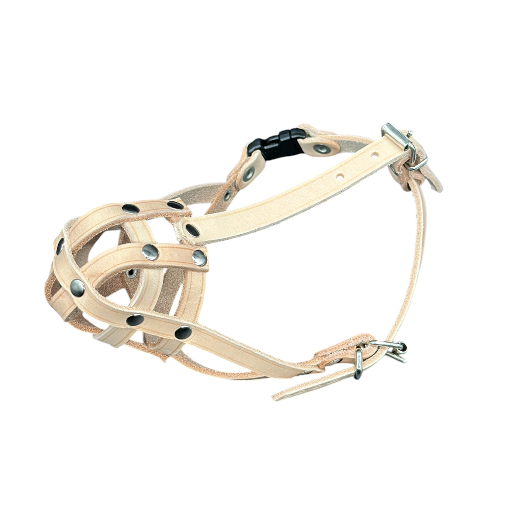 Lightweight Leather Dog Muzzle for Chihuahua Yorkshire Terrier Mini Pitcher & Other