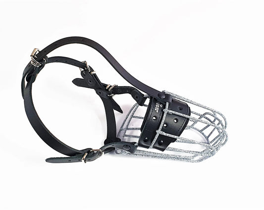 Strong Metal Wire Basket Dog Muzzle for Dachshund & Other Similar Dogs