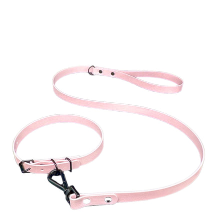 Light Pink collar and lead set