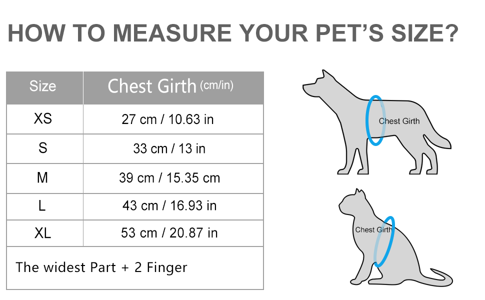 Dog Harness Size Guide