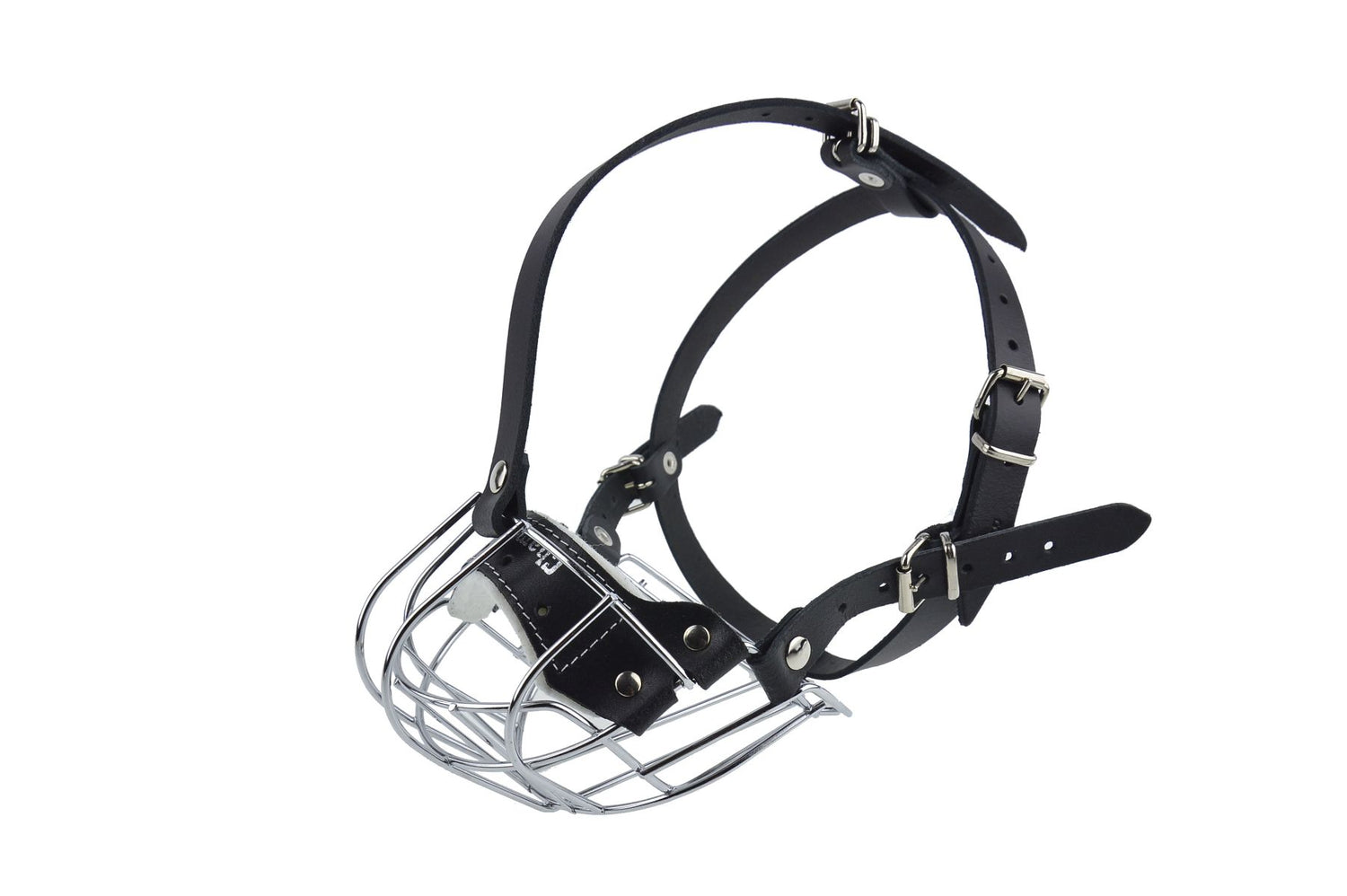 Black Leather Metal Muzzle
