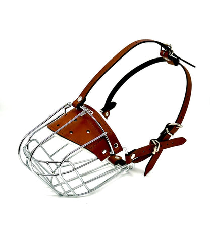 Brown Leather Metal Muzzle