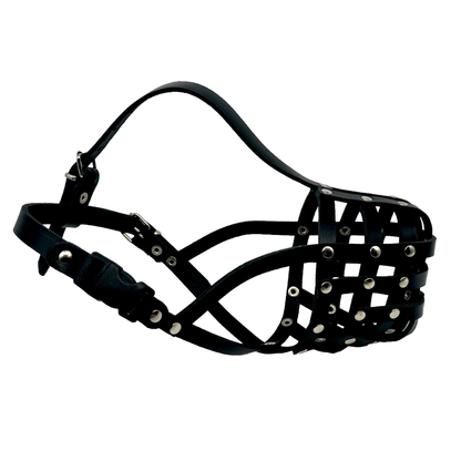 Light Genuine leather Dog Muzzle Light for Pitbull and Other similar snouts