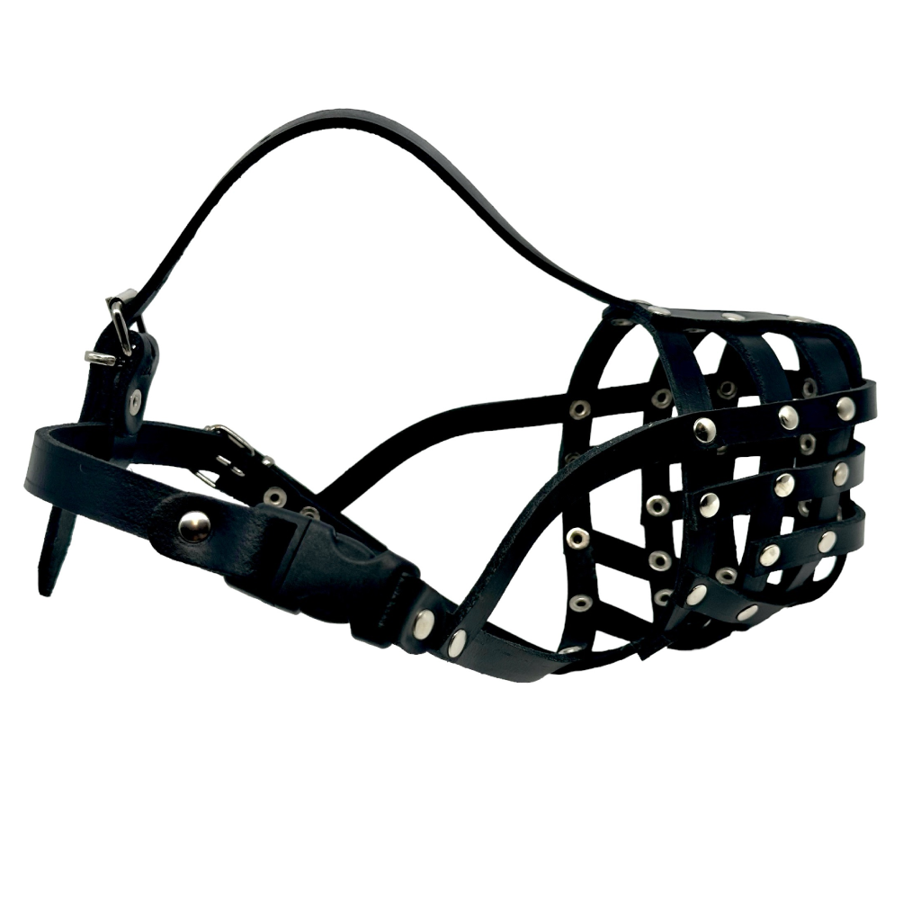 Light Genuine leather Dog Muzzle Light for Pitbull and Other similar snouts