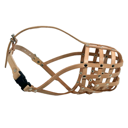 Light Genuine leather Dog Muzzle Light for Pitbull and Other similar snouts