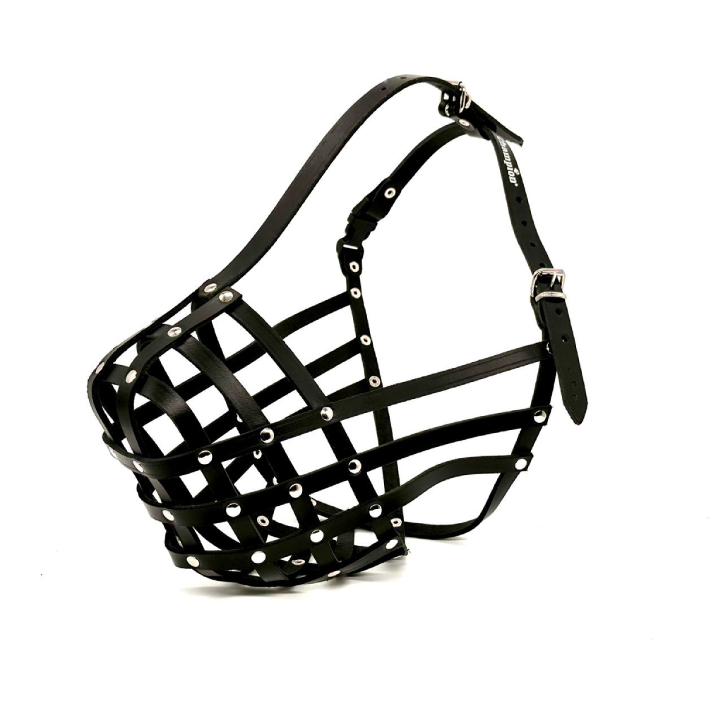 Handcrafted Genuine Leather Muzzle for Czechoslovakian Wolfdogs