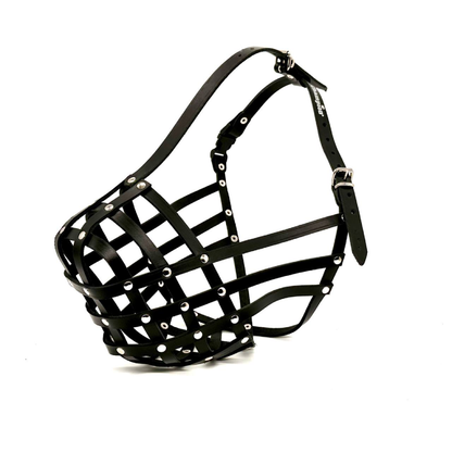 Handcrafted Genuine Leather Muzzle for Czechoslovakian Wolfdogs