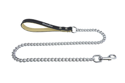 Leather & Metal Dog Lead | Strong Metal Dog Leash for Close Work and Behaviour Training