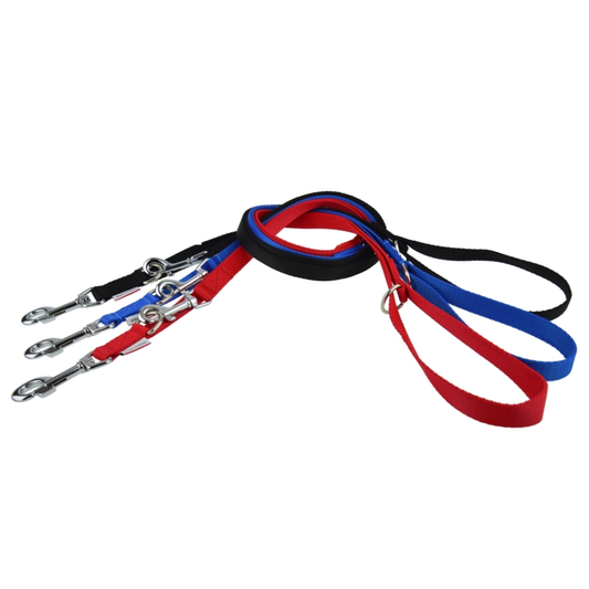 Fully adjustable, Multi function double ended dog lead. Police Style Training Lead Lightweight Soft & Durable